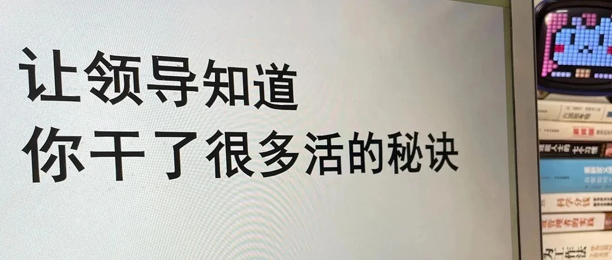 让领导知道你干了很多活的秘诀!